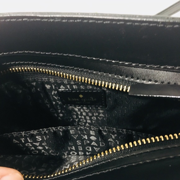 New Kate spade blue & black floral Angelica Purse - Picture 8 of 8